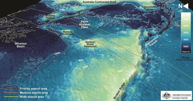 Publican imágenes del fondo marino donde buscan el MH370