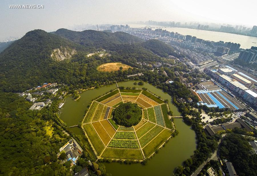 Paisaje de oto?o del Lago Oeste de Hangzhou