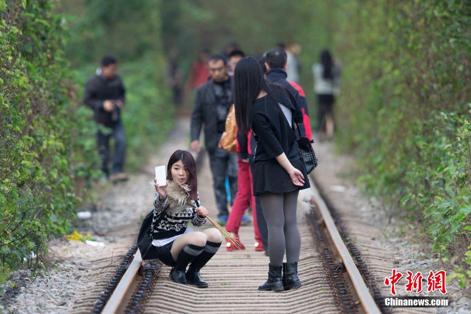 El "túnel del amor" de Nanjing