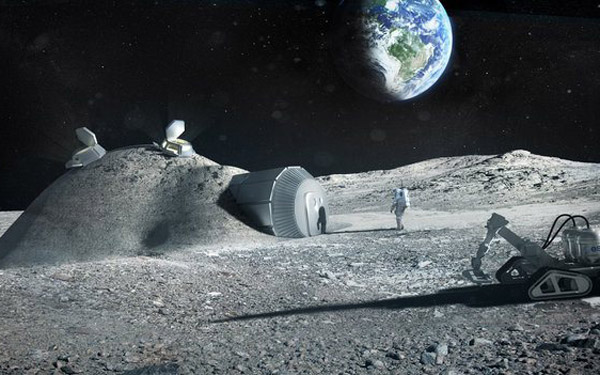 Un base lunar dise?ada por Agencia Espacial Europea (Foto/Diario Chino)