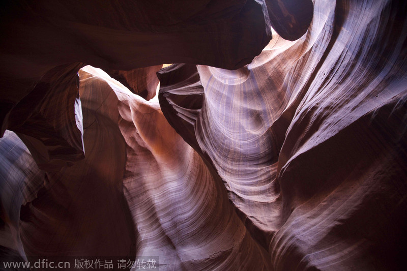 Antelope?Canyon,?en?Arizona,?ha sido destacado por CNN?entre los?15?paisajes más?coloridos del mundo. [Foto:IC]