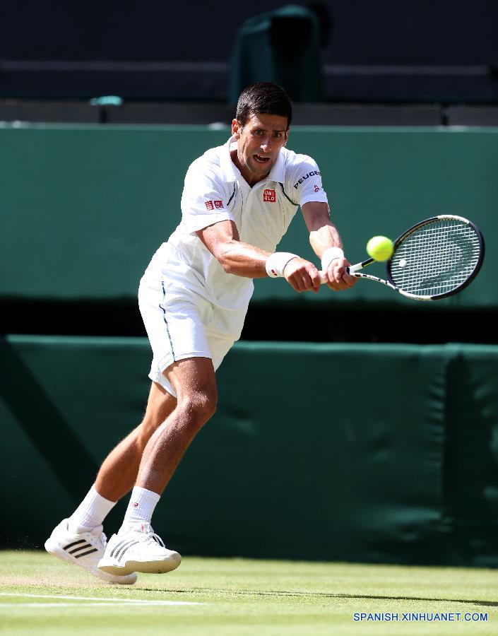 Tenis: Djokovic vence a Gasquet para llegar a final de Wimbledon