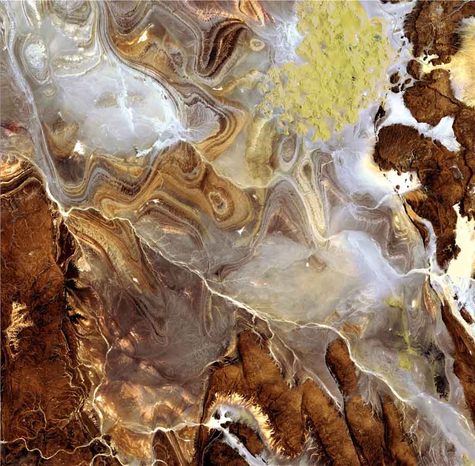 Foto de vista satélite de Sahara