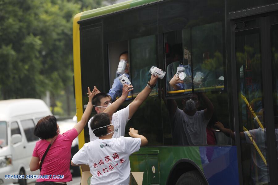 últimas imágenes después de la explosión de Tianjin en norte de China