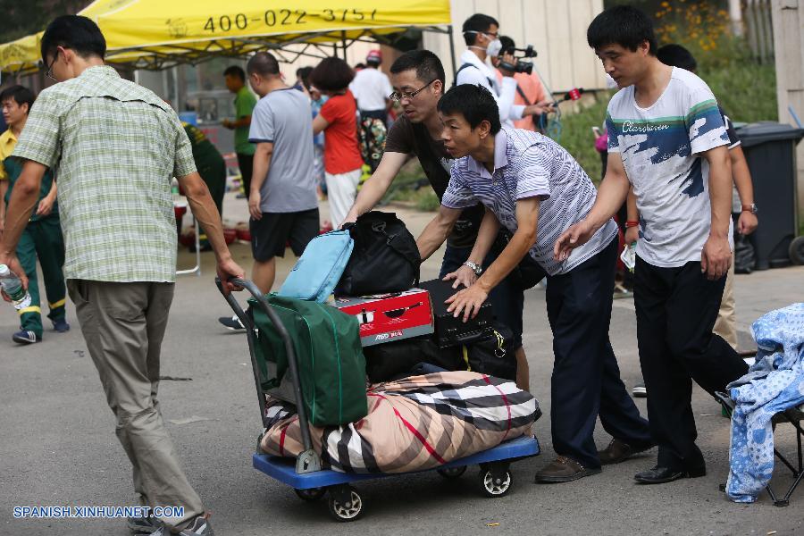 últimas imágenes después de la explosión de Tianjin en norte de China