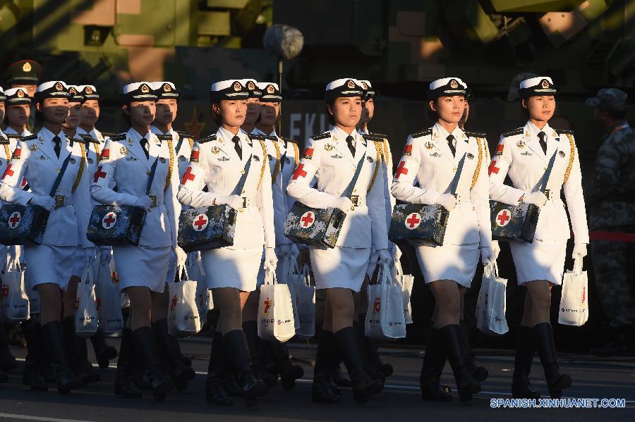 Tropas listas para desfile del Día de la Victoria de China