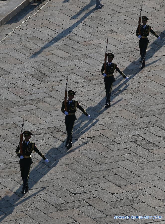 Tropas listas para desfile del Día de la Victoria de China