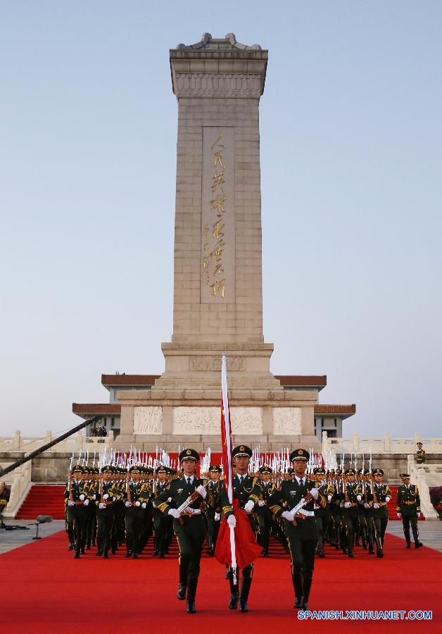 Tropas listas para desfile del Día de la Victoria de China