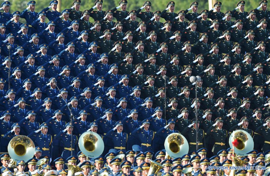 Tropas listas para desfile del Día de la Victoria de China