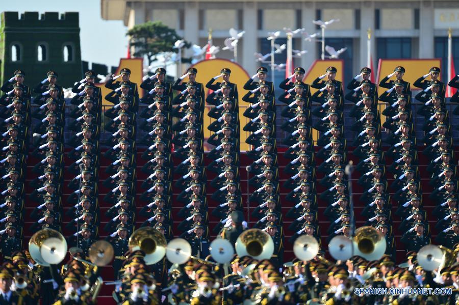 Tropas listas para desfile del Día de la Victoria de China