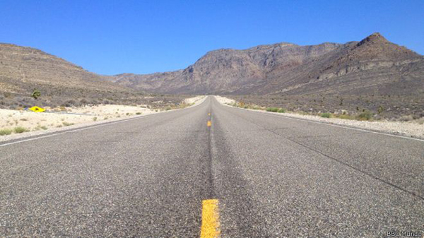 "La carretera de los extraterrestres", puerta de entrada a la misteriosa área 51