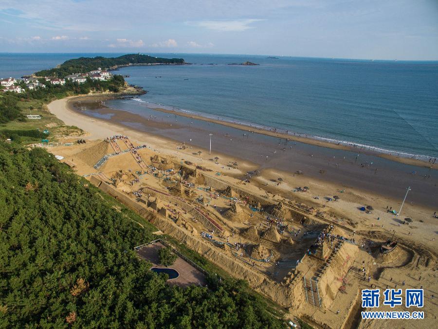 Exhibición internacional de escultura de arena en Zhoushan