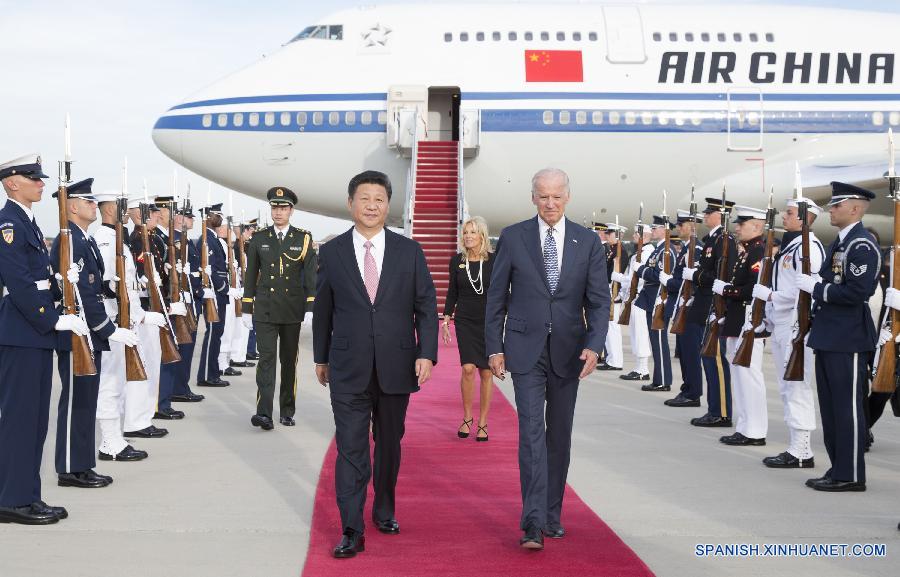 Presidente chino llega a Washington