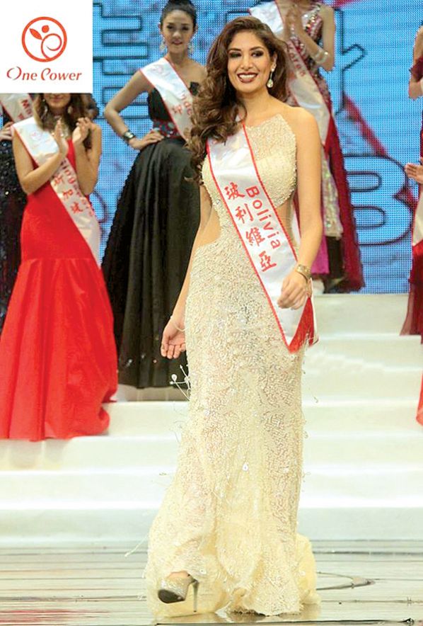 Hermosa boliviana gana certamen de belleza en Taiwán