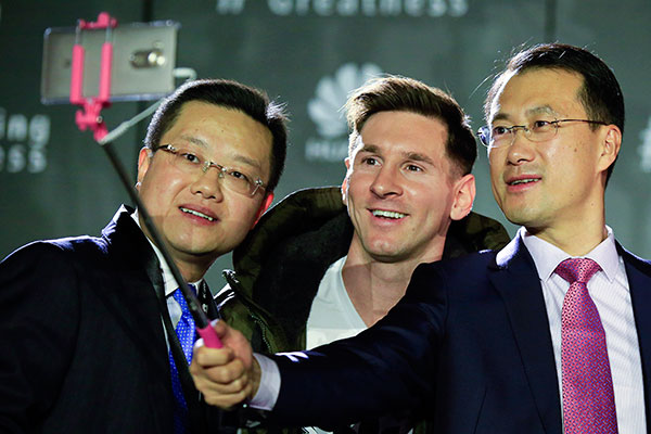 Huawei recluta a Lionel Messi para alcanzar
 los objetivos globales