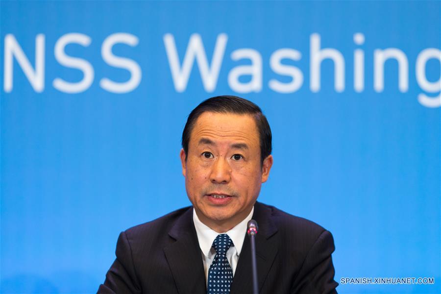 WASHINGTON, 31 mar (Xinhua) --Xu hizo la declaración durante una conferencia de prensa ofrecida durante la IV Cumbre sobre Seguridad Nuclear (CSN)(Xinhua/Li Muzi)