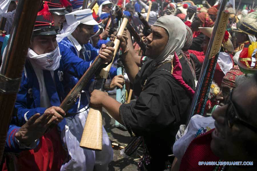 Celebración del 154 aniversario de la Batalla de Puebla en México