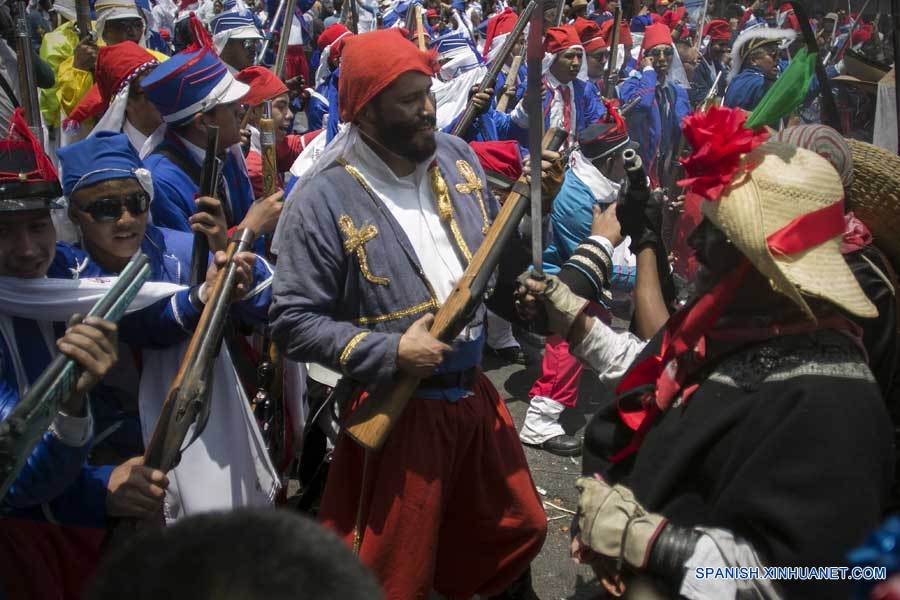 Celebración del 154 aniversario de la Batalla de Puebla en México