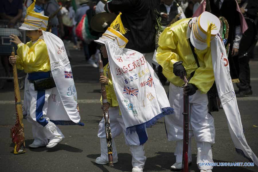 Celebración del 154 aniversario de la Batalla de Puebla en México