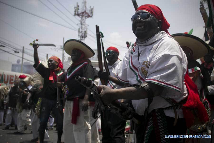 Celebración del 154 aniversario de la Batalla de Puebla en México