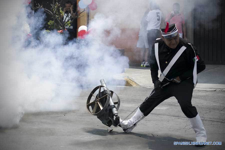 Celebración del 154 aniversario de la Batalla de Puebla en México