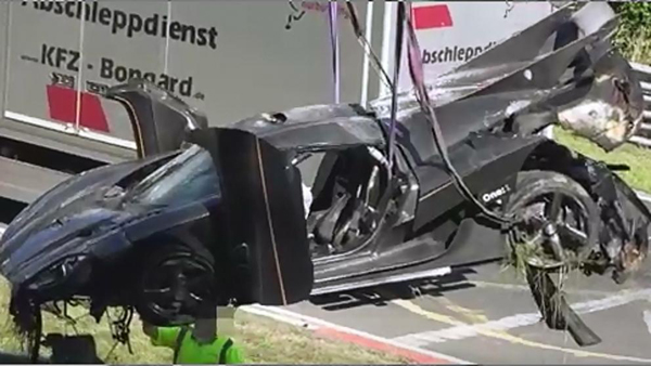 Uno de los coches más caros del mundo se estrella en Nürburgring