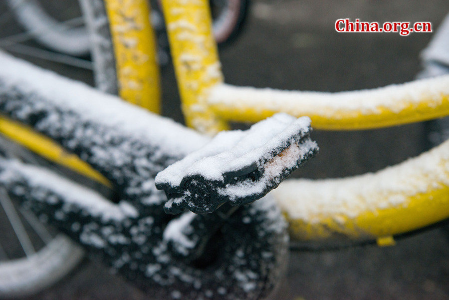 Beijing recibe su primera nevada de este invierno