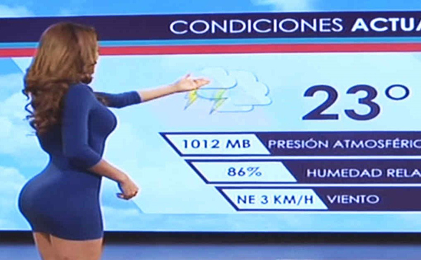 Meteoróloga salvadore?a se convierte en meme por no ser la típica chica 'sexy' del tiempo