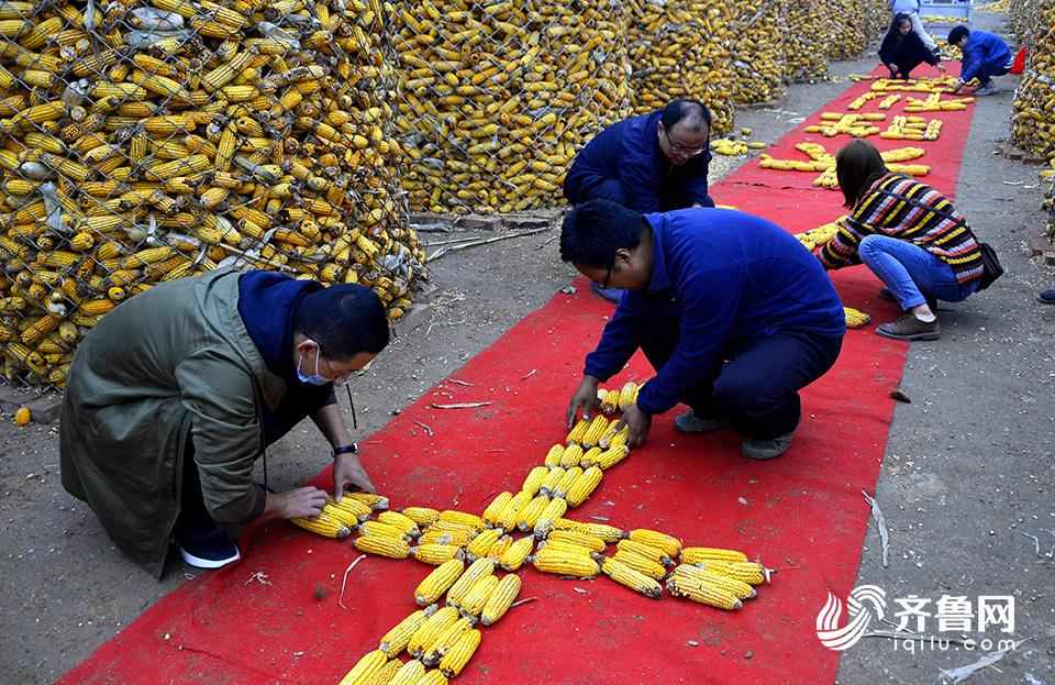 Aldeanos de Shandong saludan con maíz el inicio del XIX Congreso Nacional del PCCh