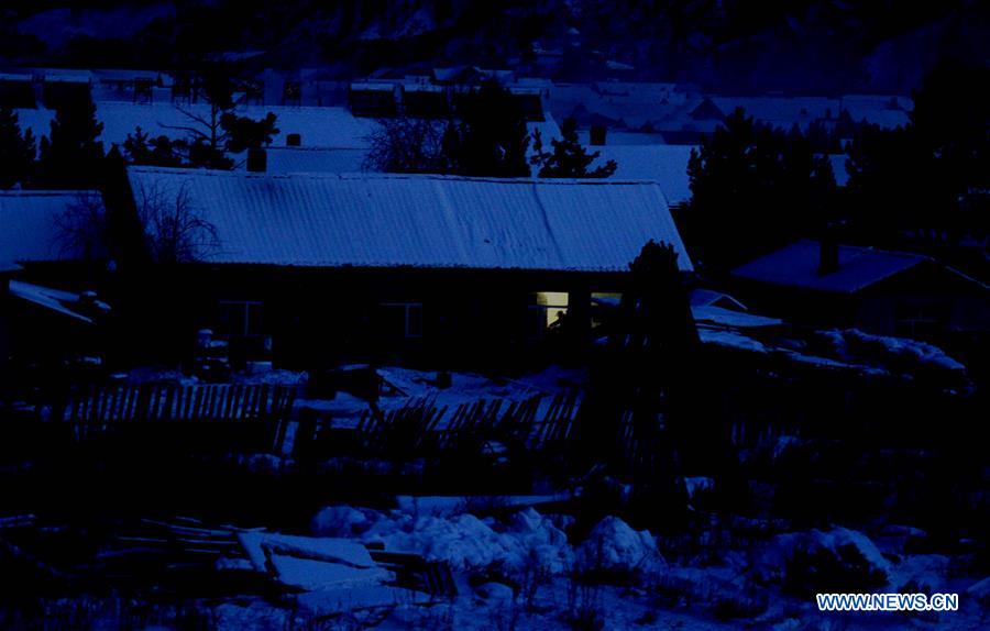 Bello paisaje en la aldea Beiji, ubicada en Mohe, provincia de Heilongjiang, China, 28 de enero del 2018. (Foto: Wang Kai)