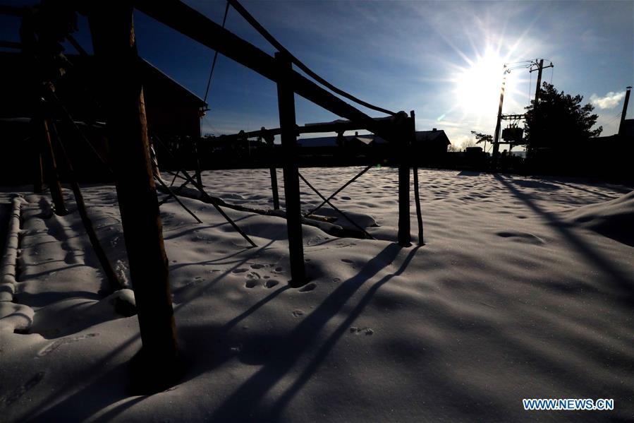 Bello paisaje en la aldea Beiji, ubicada en Mohe, provincia de Heilongjiang, China, 29 de enero del 2018. (Foto: Wang Kai)