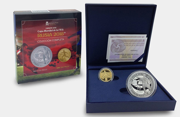 Espa?a emite monedas conmemorativas de la Copa Mundial Rusia 2018