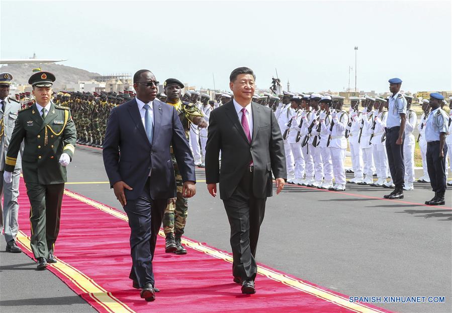 Xi llega a Senegal para visita de Estado