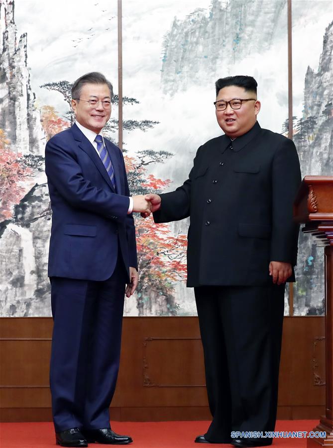 Líderes de las dos Coreas acuerdan desnuclearización de la península durante cumbre de Pyongyang