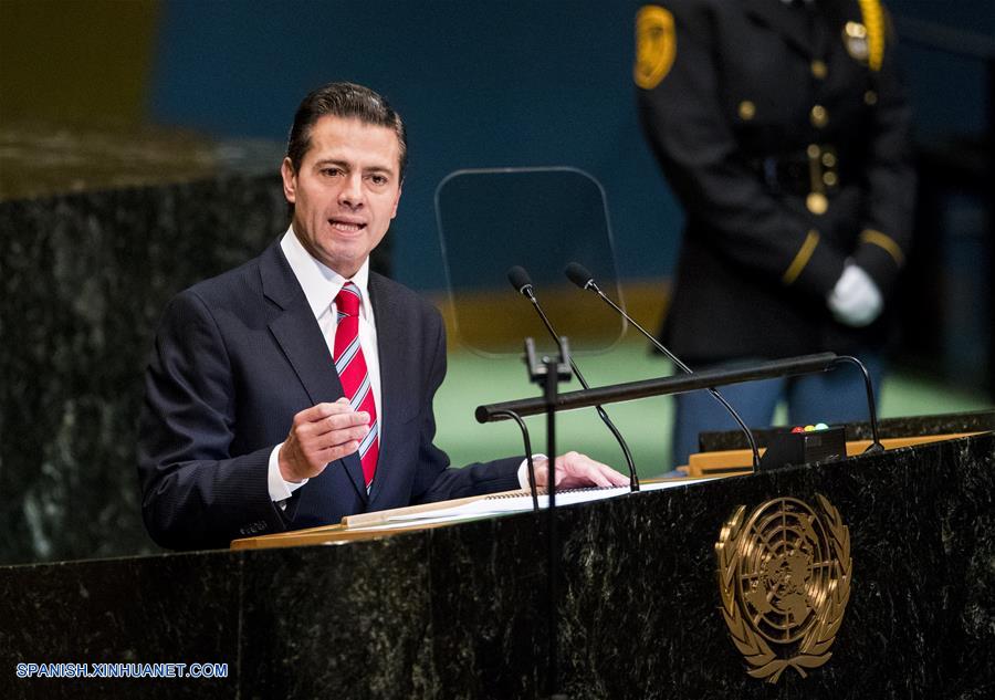 Pe?a Nieto llama a poner fin a proteccionismo durante Asamblea General de la ONU