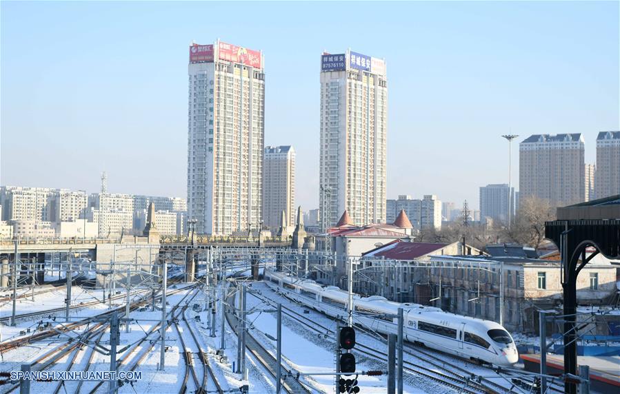 Tren de alta velocidad empieza a circular en región más fría de China