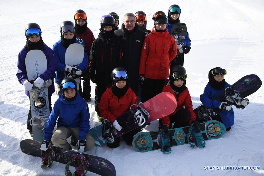 Thomas Bach visita sede de Juegos Olímpicos de Invierno de Beijing 2022