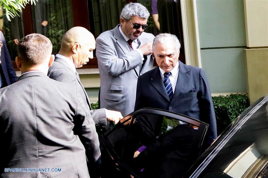 Ex presidente brasile?o Temer se entrega a la policía por caso de corrupción