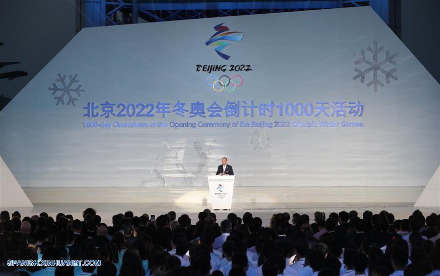 Beijing 2022 celebra cuenta regresiva de 1.000 días