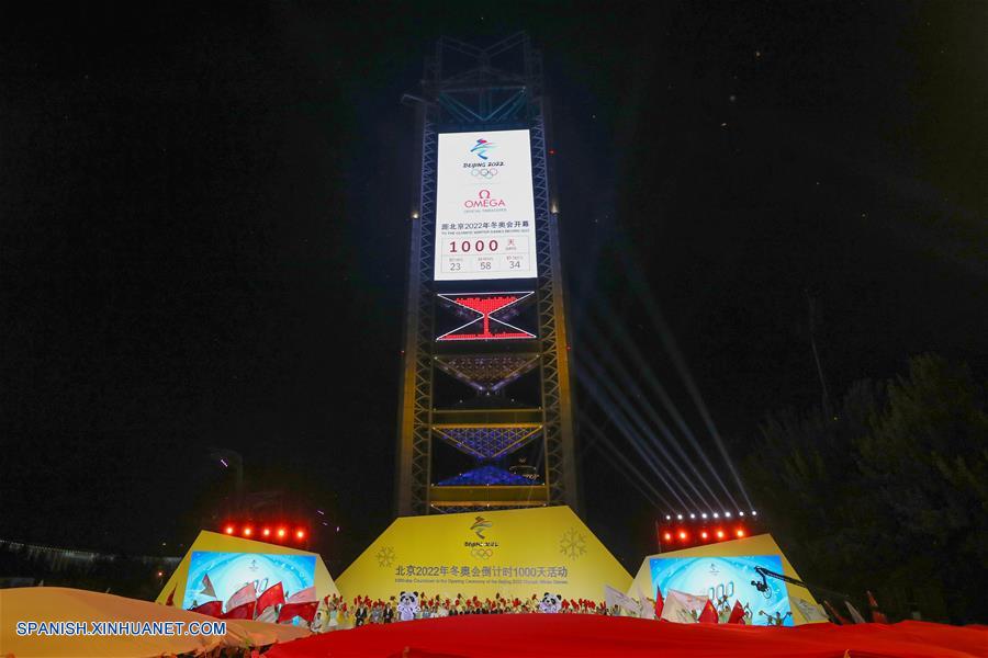 Beijing 2022 celebra cuenta regresiva de 1.000 días