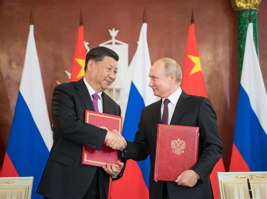 China y Rusia acuerdan elevar lazos a asociación estratégica integral de coordinación de la nueva era