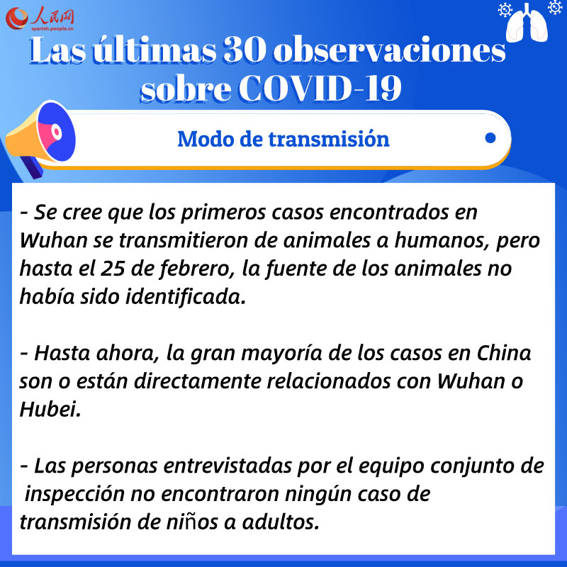 Las últimas 30 observaciones sobre la neumonía provocada por el nuevo coronavirus