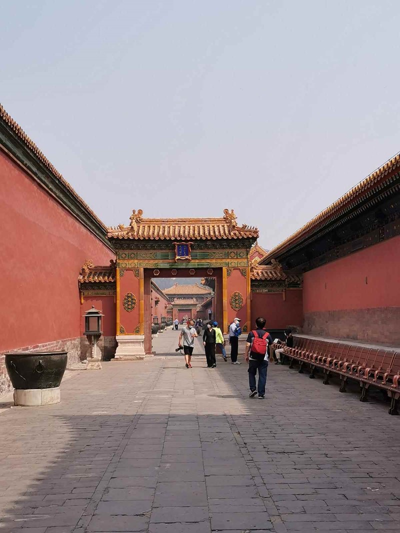 Los turistas visitan el Museo del Palacio en Beijing, el 1 de mayo de 2020. [Foto de Jiang Dong / China Daily]