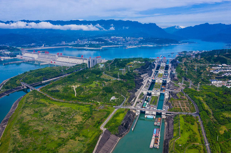 El volumen del tráfico fluvial en el Yangtsé ha vuelto a la normalidad. (Foto: Zheng Kun/ vip.people.com.cn)