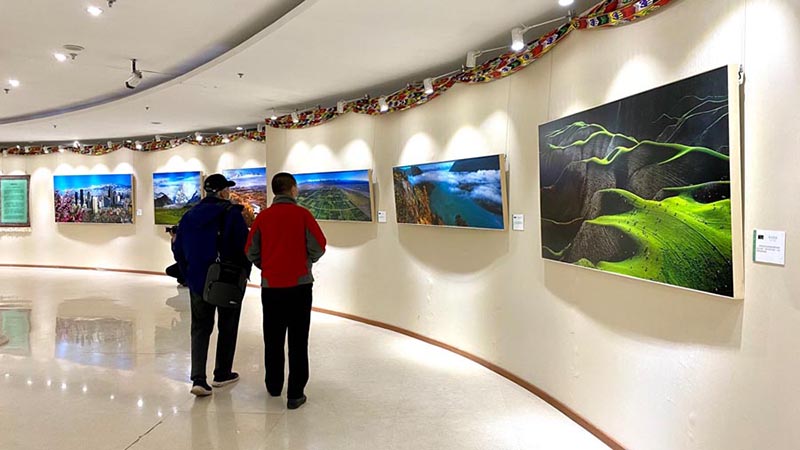 Sala de exposición de la Federación de Círculos Literarios y Artísticos de China, 22 de marzo del 2021. [Foto: proporcionada a chinadaily.com.cn]