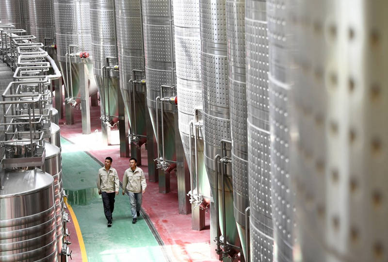 Almacén de vino en el municipio Minning, Región Autónoma de Ningxia Hui, 1 de julio del 2021. [Foto: Xinhua]