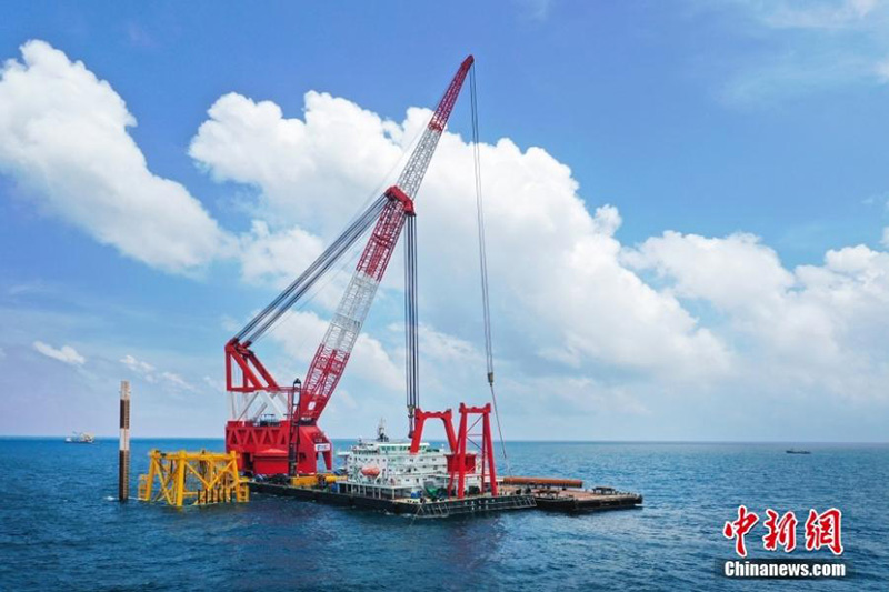 Primer parque eólico marino de un millón de kilovatios comienza a generar energía en la Gran área de la Bahía Guangdong-Hong Kong-Macao