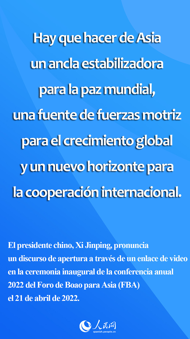 Los puntos destacados del discurso de apertura de Xi Jinping en la conferencia anual del Foro Boao