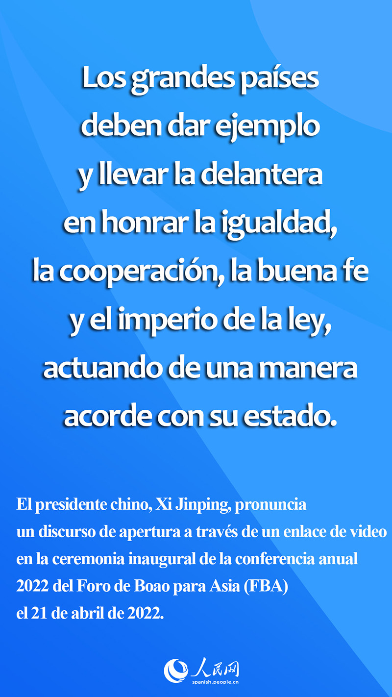 Los puntos destacados del discurso de apertura de Xi Jinping en la conferencia anual del Foro Boao