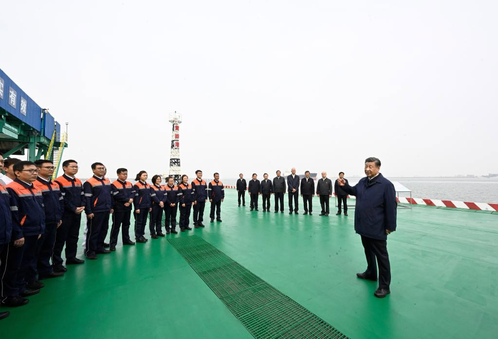 Xi Jinping visita ciudad de Cangzhou en provincia de Hebei